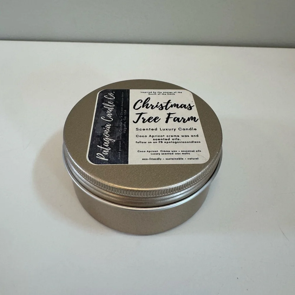 Patagonia Candle Co. Christmas Tree Farm Scented Luxury Tin Candle